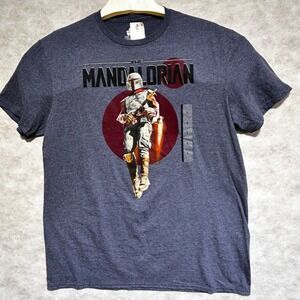 Star Wars The Mandalorian Boba Fett Mad Engine Mens Graphic T Shirt‎ Large